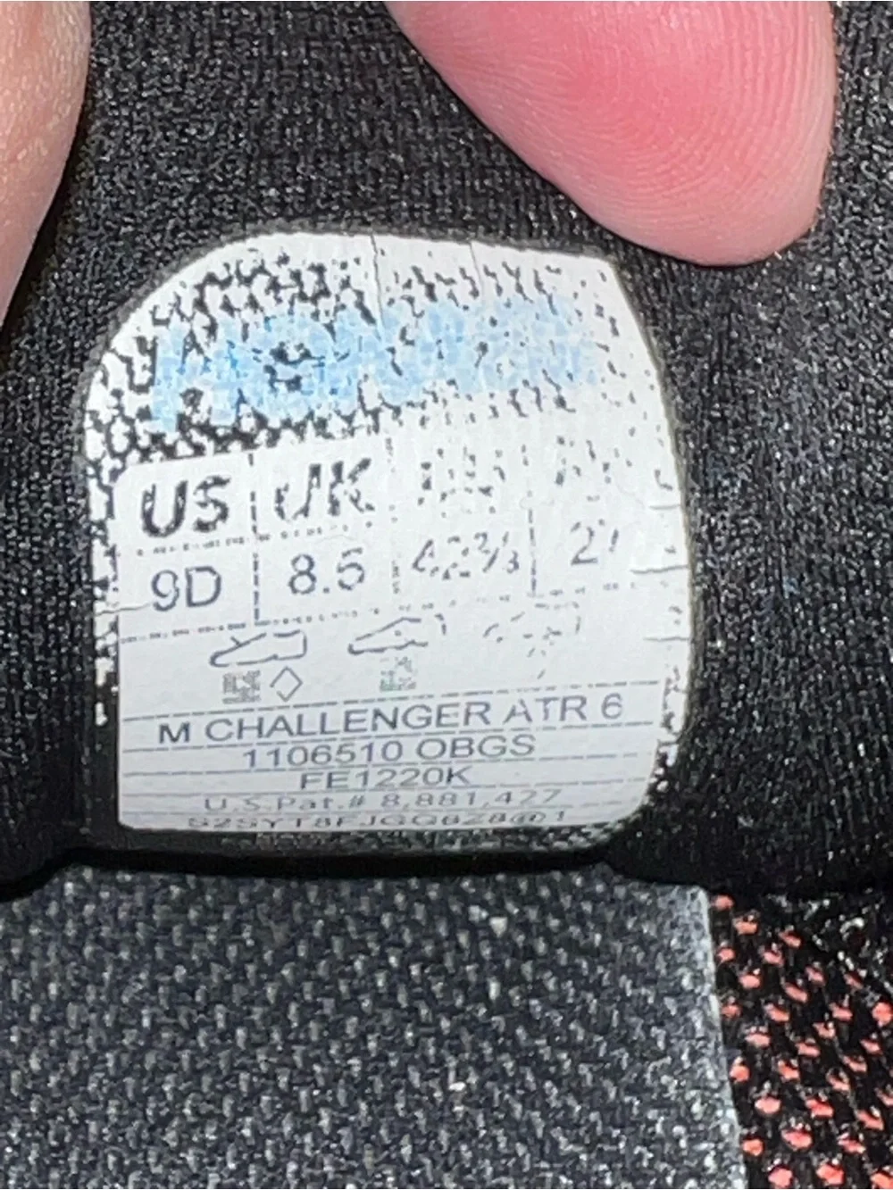 Hoka One One Black and Coral Trail Running Shoes